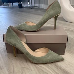 White House Black market sage green pumps.